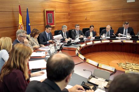 8/11/2019. Sánchez preside el Comité de seguimiento de la situación en Cataluña. El presidente del Gobierno en funciones, Pedro Sánchez, aco...