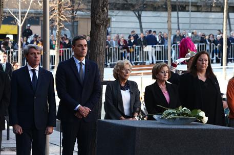 11/03/2019. Sánchez preside el acto conmemorativo del XV aniversario del 11-M. El presidente del Gobierno, Pedro Sánchez, junto al president...