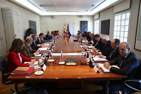 12/04/2019. Consejo nacional de Seguridad. El presidente del Gobierno, Pedro Sánchez preside la reunión del Consejo Nacional de Seguridad