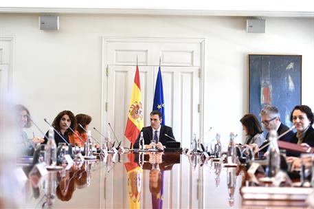 12/04/2019. Consejo nacional de Seguridad. El presidente del Gobierno, Pedro Sánchez preside la reunión del Consejo Nacional de Seguridad