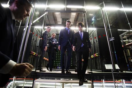 12/06/2019. Sánchez visita el Barcelona Supercomputing Center-Centro Nacional de Computación. El presidente del Gobierno en funciones, Pedro...