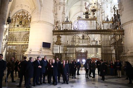 13/03/2019. El presidente visita la catedral de Burgos. El presidente del Gobierno, Pedro Sánchez, durante su visita a la catedral de Burgos...