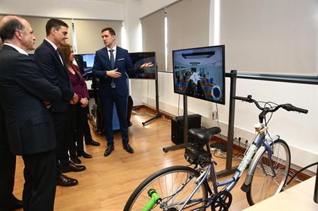 13/03/2019. Pedro Sánchez visita el ITCL. El presidente del Gobierno, Pedro Sánchez, durante su visita al Instituto Tecnológico de Castilla y León.