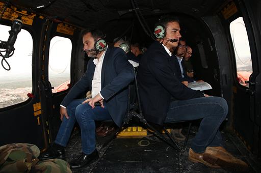 14/09/2019. Pedro Sánchez viaja a Alicante y Murcia para conocer de primera mano los efectos de la gota fría. El presidente del Gobierno en ...