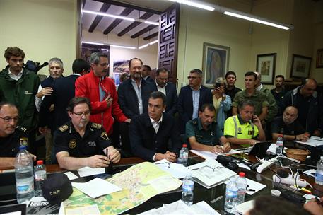 14/09/2019. Pedro Sánchez viaja a Alicante y Murcia para conocer de primera mano los efectos de la gota frÃa. El presidente del Gobierno en ...