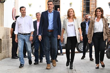 16/09/2019. Sánchez visita zonas afectadas por las inundaciones en Andalucia y Castilla-La Mancha. El presidente del Gobierno en funciones, ...