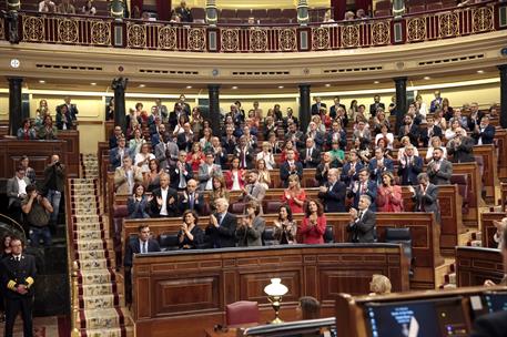 18/09/2019. Pedro Sánchez en la sesión de control al Gobierno en el Congreso de los Diputados. El presidente del Gobierno en funciones, Pedr...