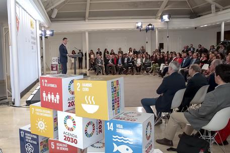 18/03/2019. Pedro Sánchez preside el encuentro "Ciencia e Investigación en la Agenda 2030". El presidente del Gobierno, Pedro Sánchez, duran...