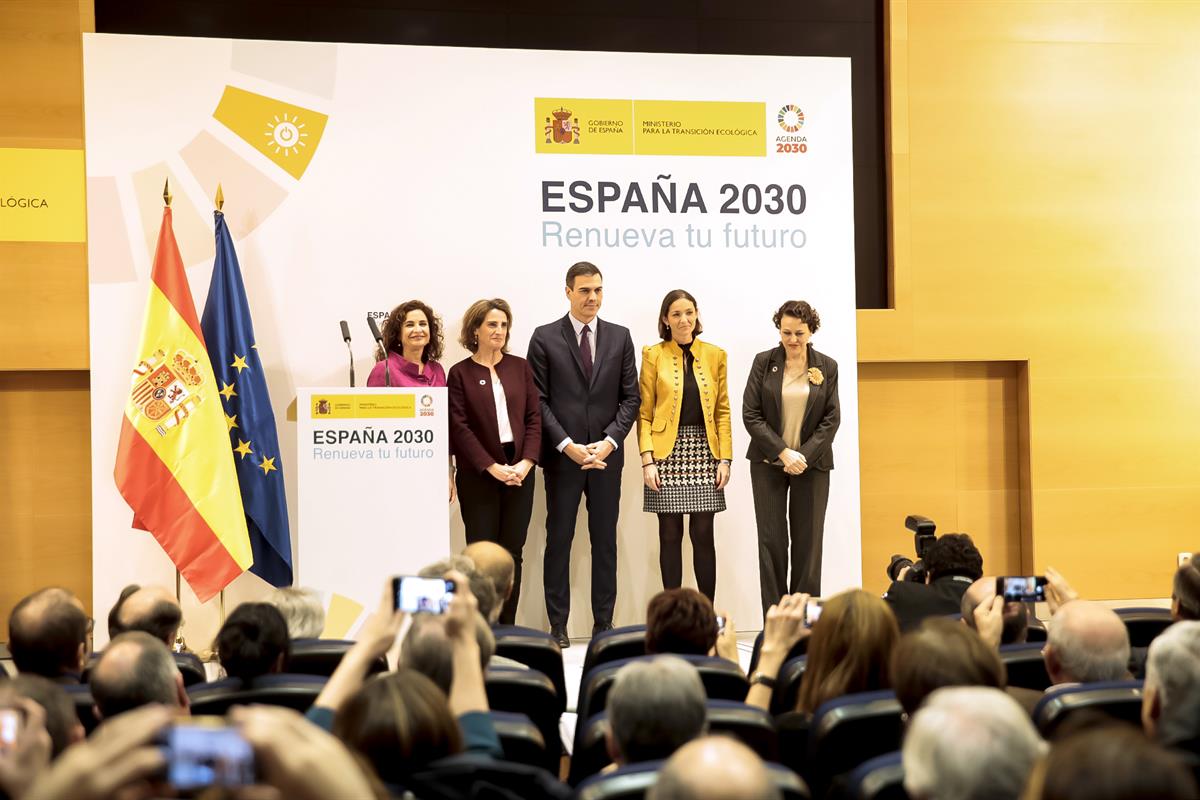 20/02/2019. Sánchez asiste a la presentación del anteproyecto de Ley de Cambio Climático y Transición Energética. El presidente del Gobierno...