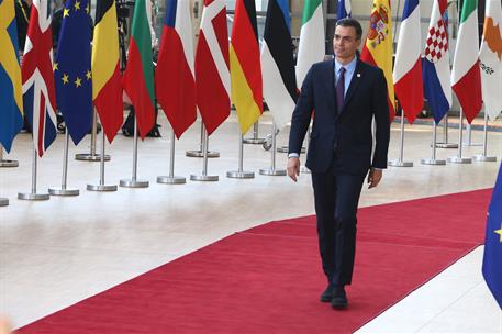20/06/2019. Pedro Sánchez asiste al Consejo Europeo. El presidente del Gobierno en funciones, Pedro Sánchez, a su llegada a la reunión del C...