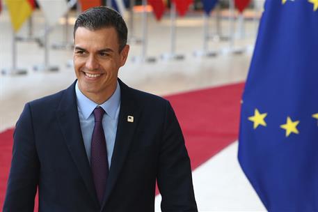20/06/2019. Pedro Sánchez asiste al Consejo Europeo. El presidente del Gobierno en funciones, Pedro Sánchez, a su llegada a la reunión del C...