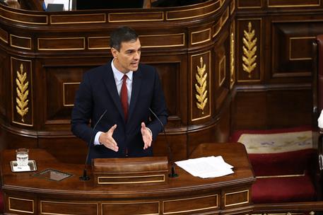 22/07/2019. Pedro Sánchez se somete a la sesión de investidura (primera jornada). El presidente del Gobierno en funciones y candidato a la P...