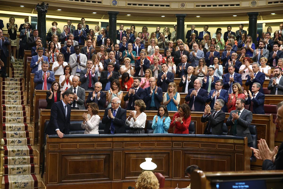 23/07/2019. Pedro Sánchez se somete a la sesión de investidura (segunda jornada). El presidente del Gobierno en funciones y candidato a la P...