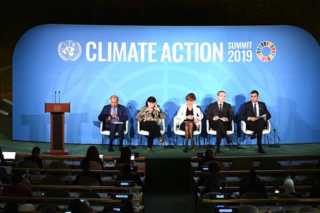 23/09/2019. Sánchez interviene en la Cumbre sobre Acción Climática. El presidente del Gobierno, Pedro Sánchez, interviene en la Cumbre sobre...