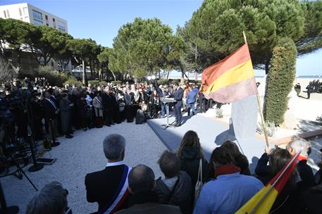 24/02/2019. Sánchez conmemora el 80 aniversario de la muerte de Antonio Machado. El presidente del Gobierno, Pedro Sánchez, durante su inter...