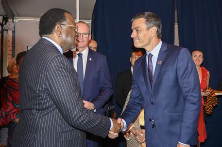 24/09/2019. Sánchez asiste a la recepción de bienvenida ofrecida por el secretario general de Naciones Unidas. El presidente del Gobierno en...