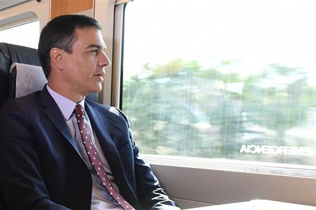 25/06/2019. Pedro Sánchez inaugura la línea de Alta Velocidad Madrid-Antequera-Granada. El presidente del Gobierno en funciones, Pedro Sánch...