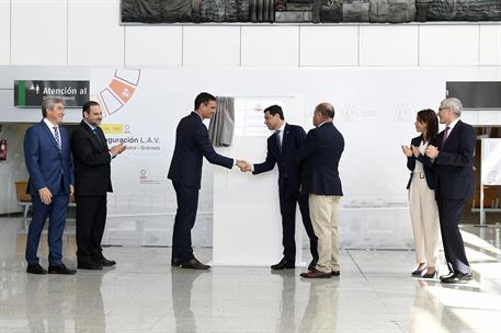 25/06/2019. Pedro Sánchez inaugura la línea de Alta Velocidad Madrid-Antequera-Granada. El presidente del Gobierno en funciones, Pedro Sánch...