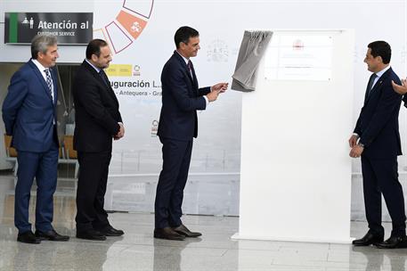 25/06/2019. Pedro Sánchez inaugura la línea de Alta Velocidad Madrid-Antequera-Granada. El presidente del Gobierno en funciones, Pedro Sánch...