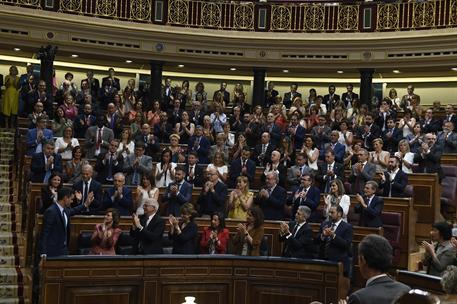 25/07/2019. Sánchez se somete a la sesión de investidura (tercera jornada). El jefe del Ejecutivo y funciones y candidato a la Presidencia d...