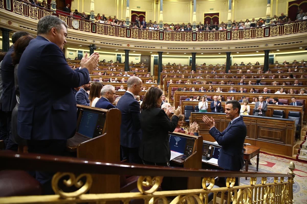 25/07/2019. Sánchez se somete a la sesión de investidura (tercera jornada). El jefe del Ejecutivo en funciones y candidato a la Presidencia ...