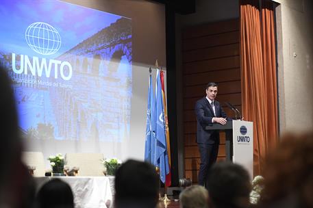 26/03/2019. Viaje del presidente del Gobierno a Segovia. El presidente del Gobierno, Pedro Sánchez, durante su intervención en el Foro de la...