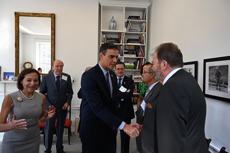 26/09/2019. Pedro Sánchez visita The Americas Society and Council of the Americas. El presidente del Gobierno en funciones, Pedro Sánchez, s...