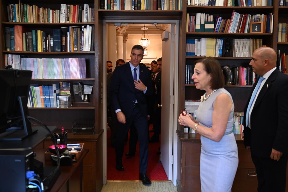 26/09/2019. Pedro Sánchez visita The Americas Society and Council of the Americas. El presidente del Gobierno en funciones, Pedro Sánchez, a...