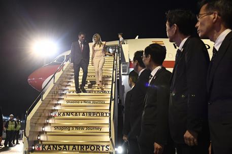 27/06/2019. Pedro Sánchez viaja a Osaka para participar en la Cumbre del G-20. El presidente del Gobierno en funciones, Pedro Sánchez, desci...