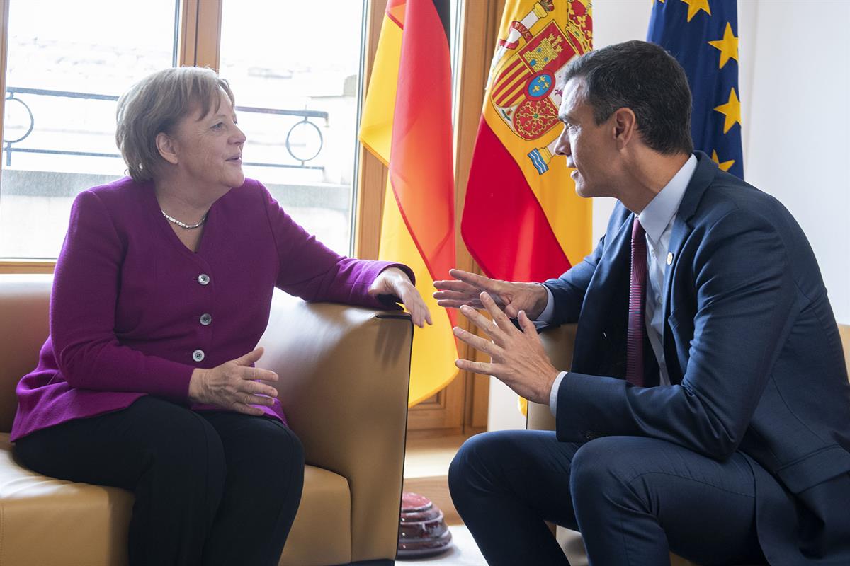 28/05/2019. Sánchez asiste a la Cena informal de jefes de Estado y de Gobierno de la Unión Europea. El presidente del Gobierno en funciones,...