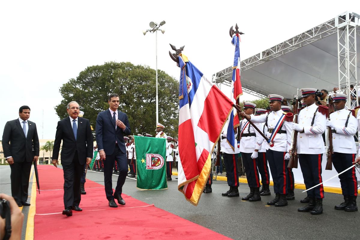 29/01/2019. Pedro Sánchez visita la República Dominicana. El presidente del Gobierno, Pedro Sánchez, ha sido recibido con honores a su llega...