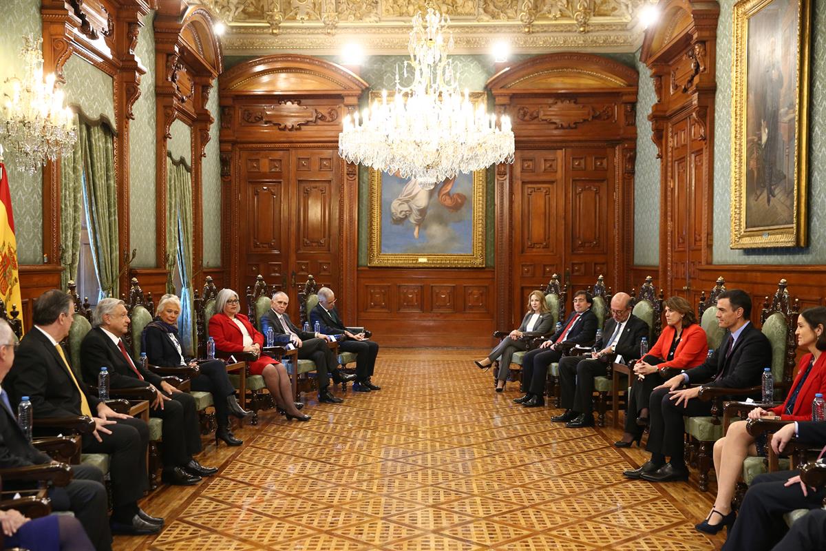 30/01/2019. Pedro Sánchez visita México. El presidente del Gobierno de España, Pedro Sánchez, y el presidente de México, Andrés Manuel López...