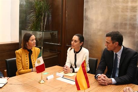 31/01/2019. Pedro Sánchez visita México. El presidente del Gobierno, Pedro Sánchez, y la ministra de Industria, Comercio y Turismo, Reyes Ma...