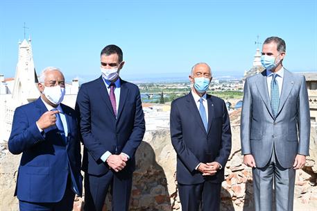 1/07/2020. Asiste a la reapertura de la frontera entre España y Portugal en Badajoz y Elvas. El presidente del Gobierno, Pedro Sánchez, junt...