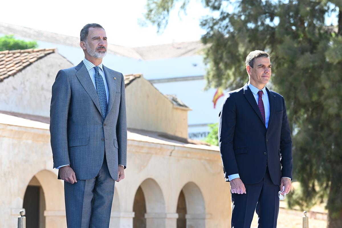 1/07/2020. Asiste a la reapertura de la frontera entre España y Portugal en Badajoz y Elvas. El presidente del Gobierno, Pedro Sánchez, junt...