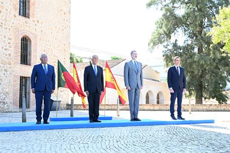 1/07/2020. Pedro Sánchez asiste a la reapertura de la frontera entre España y Portugal en Badajoz y Elvas. El presidente del Gobierno, Pedro...