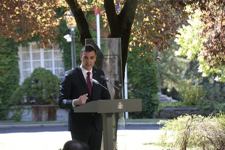 3/07/2020. Pedro Sánchez preside la firma del Pacto por la Reactivación Económica y el Empleo. El presidente del Gobierno, Pedro Sánchez, du...