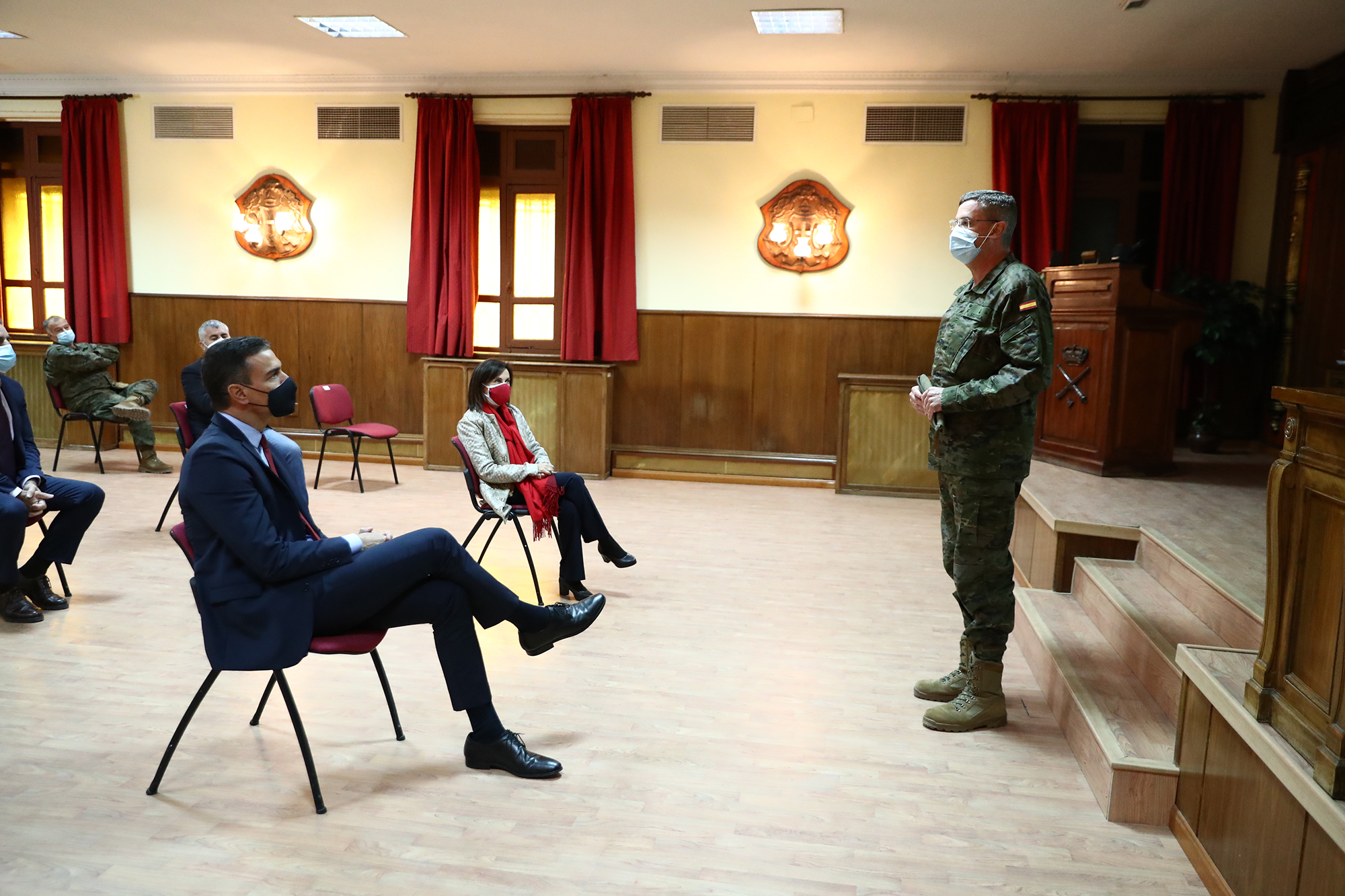 La Moncloa 04 11 2020 Pedro Sanchez Visita La Unidad De Vigilancia Epidemiologica Del Ejercito De Tierra Presidente Destacados