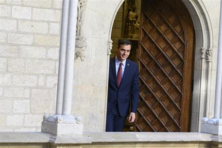 6/02/2020. Pedro Sánchez se reúne con el president de la Generalitat de Catalunya, Joaquim Torra. El presidente del Gobierno, Pedro Sánchez,...