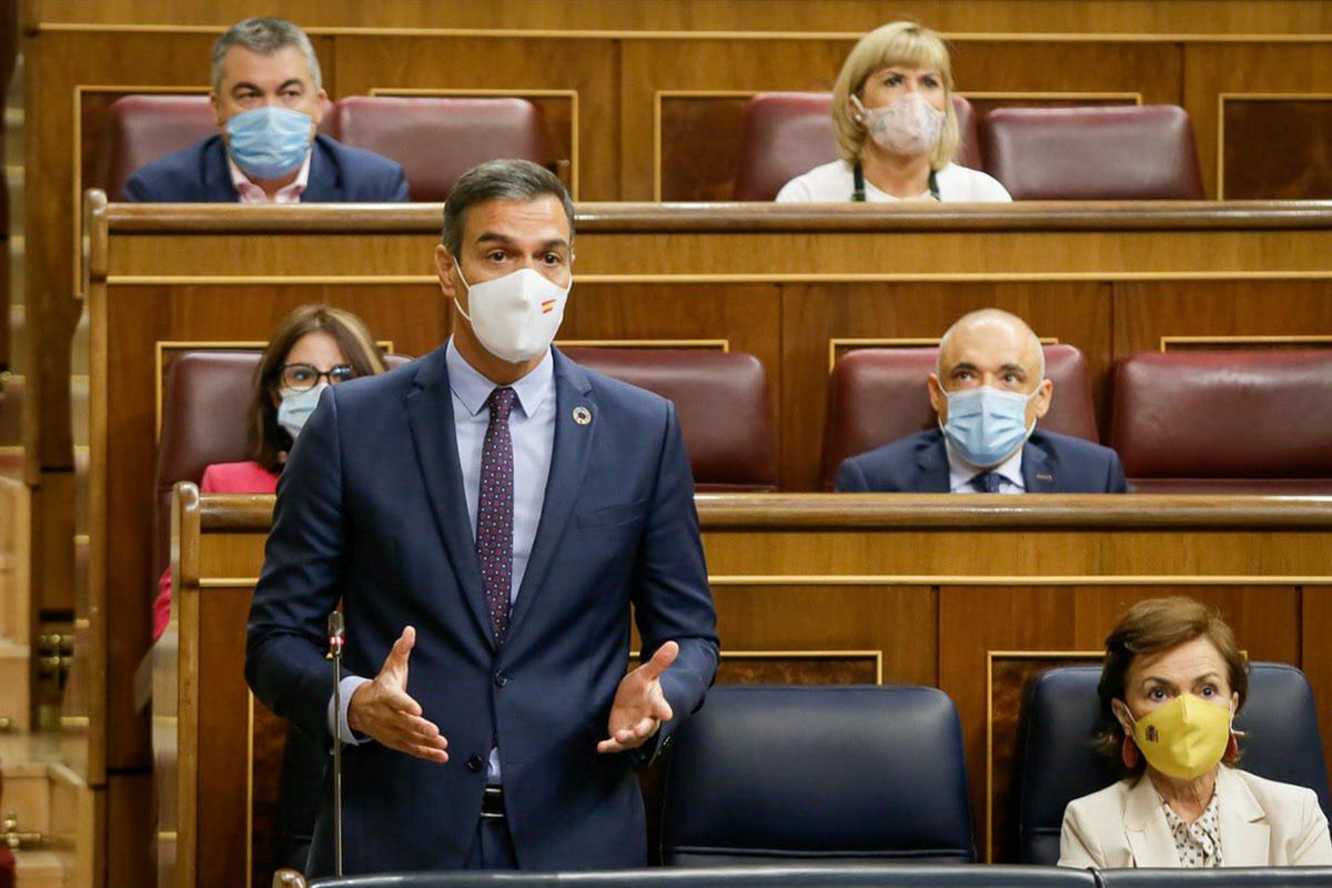 9/09/2020. Pedro Sánchez asiste a la sesión de control en el Congreso. El presidente del Gobierno, Pedro Sánchez, durante una de sus interve...