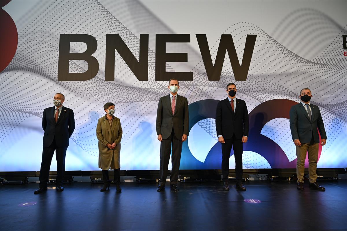 9/10/2020. Sánchez asiste a la Barcelona New Economy Week-BNEW. El presidente del Gobierno, Pedro Sánchez, asiste al acto de entrega de prem...