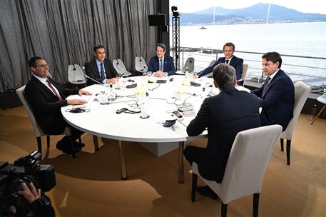 10/09/2020. Pedro Sánchez asiste a la VII Cumbre de Países del Sur de la UE. El presidente del Gobierno, Pedro Sánchez, ha participado en la...