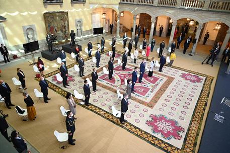 10/11/2020. Sánchez participa en el acto conmemorativo del 75º aniversario de Naciones Unidas. El presidente del Gobierno, Pedro Sánchez par...