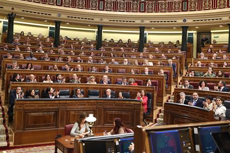 11/02/2020. Proposición de Ley Orgánica de la eutanasia. El presidente del Gobierno, Pedro Sánchez; junto a miembros del Gobierno y diputado...