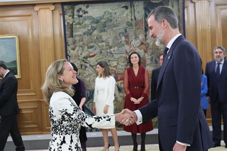 13/01/2020. Toma de posesión del Gobierno presidido por Pedro Sánchez. La vicepresidenta tercera y ministra de Asuntos Económicos y Transfor...
