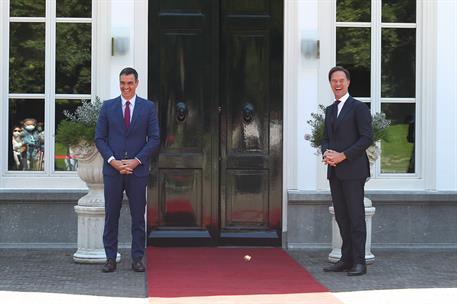 13/07/2020. El presidente del Gobierno se reúne con el primer ministro de los Países Bajos. El presidente del Gobierno, Pedro Sánchez, junto...