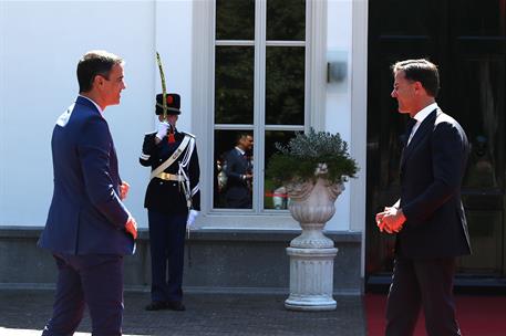 13/07/2020. El presidente del Gobierno se reúne con el primer ministro de los Países Bajos. El presidente del Gobierno, Pedro Sánchez, es re...
