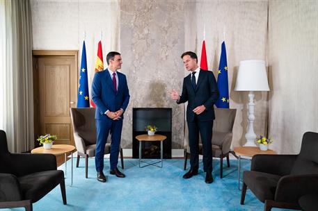 13/07/2020. El presidente del Gobierno se reúne con el primer ministro de los Países Bajos. El presidente del Gobierno, Pedro Sánchez, conve...
