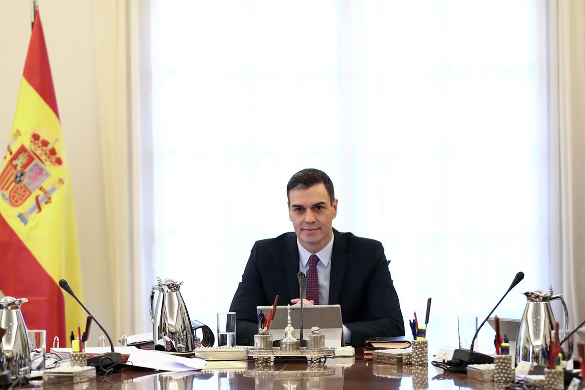 14/01/2020. Primera reunión del Consejo de Ministros de la XIV Legislatura. Pedro Sánchez preside la primera reunión del Consejo de Ministro...