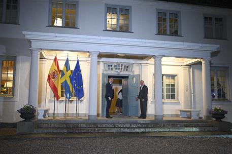 14/07/2020. El presidente del Gobierno, Pedro Sánchez, se reúne con el primer ministro de Suecia, Stefan Löfven. El presidente del Gobierno,...